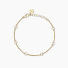 Mabina | Bracciale in bronzo e argento dorato con punti luce cuore SPOTLIGHT | 636156