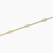 Mabina | Bracciale in bronzo e argento dorato con punti luce cuore SPOTLIGHT | 636156