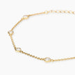 Mabina | Bracciale in bronzo e argento dorato con punti luce cuore SPOTLIGHT | 636156