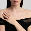 Mabina | Bracciale in bronzo e argento dorato con punti luce cuore SPOTLIGHT | 636156