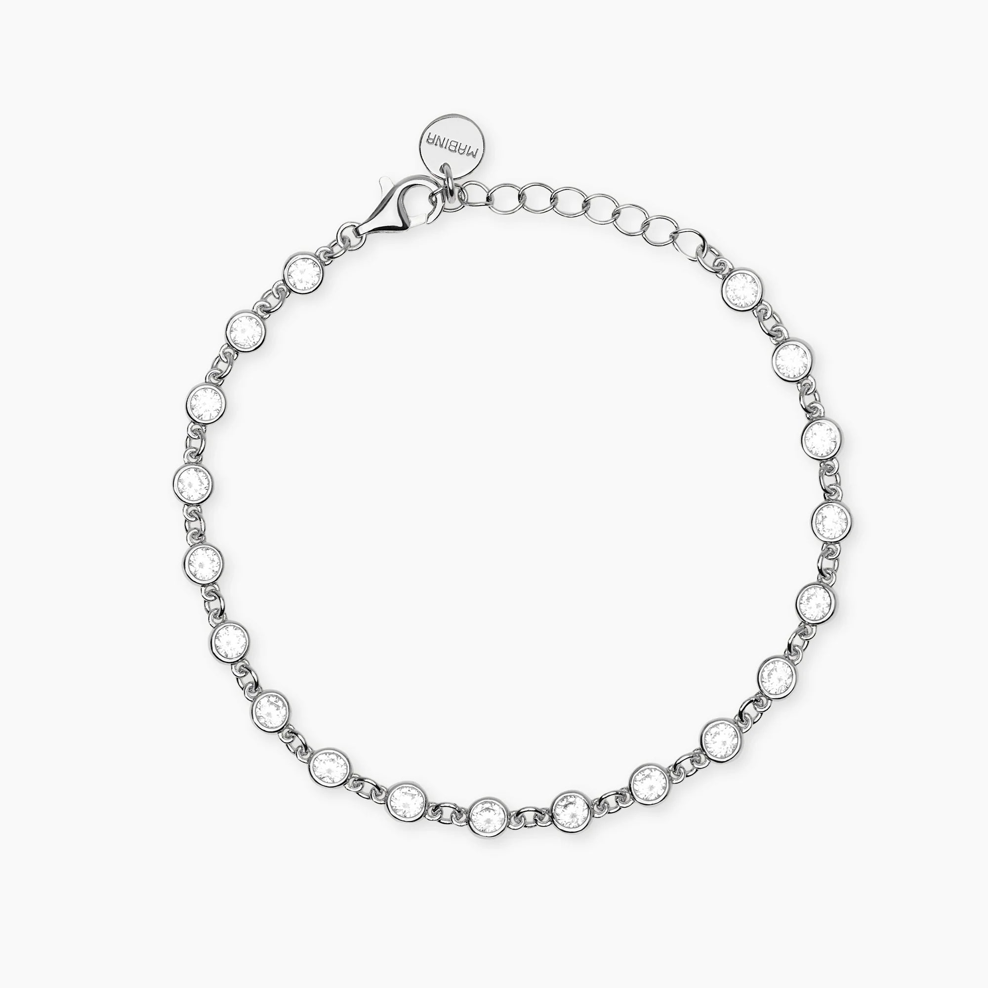 Mabina | Bracciale in bronzo e argento con punti luce in zirconi SPOTLIGHT | 636157