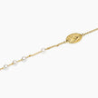 Mabina | Bracciale in bronzo e argento dorato con Madonnina e croce ROSARIO | 636163