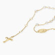 Mabina | Bracciale in bronzo e argento dorato con Madonnina e croce ROSARIO | 636163