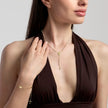 Mabina | Bracciale in bronzo e argento dorato con Madonnina e croce ROSARIO | 636163