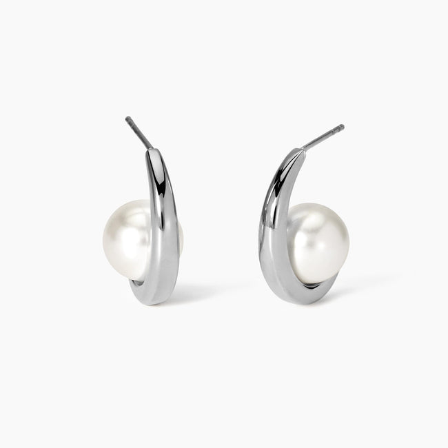 Kidult Style | Orecchini semicerchio con perle conchiglia | 861052