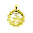 PRESENTOSA | Ciondolo Argento Dorato 925‰ diam. 2,7 cm | CI PMF02G