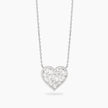 Mabina | Girocollo in bronzo e argento con pendente cuore in zirconi TI VOGLIO | 656129