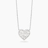 Mabina | Girocollo in bronzo e argento con pendente cuore in zirconi TI VOGLIO | 656129