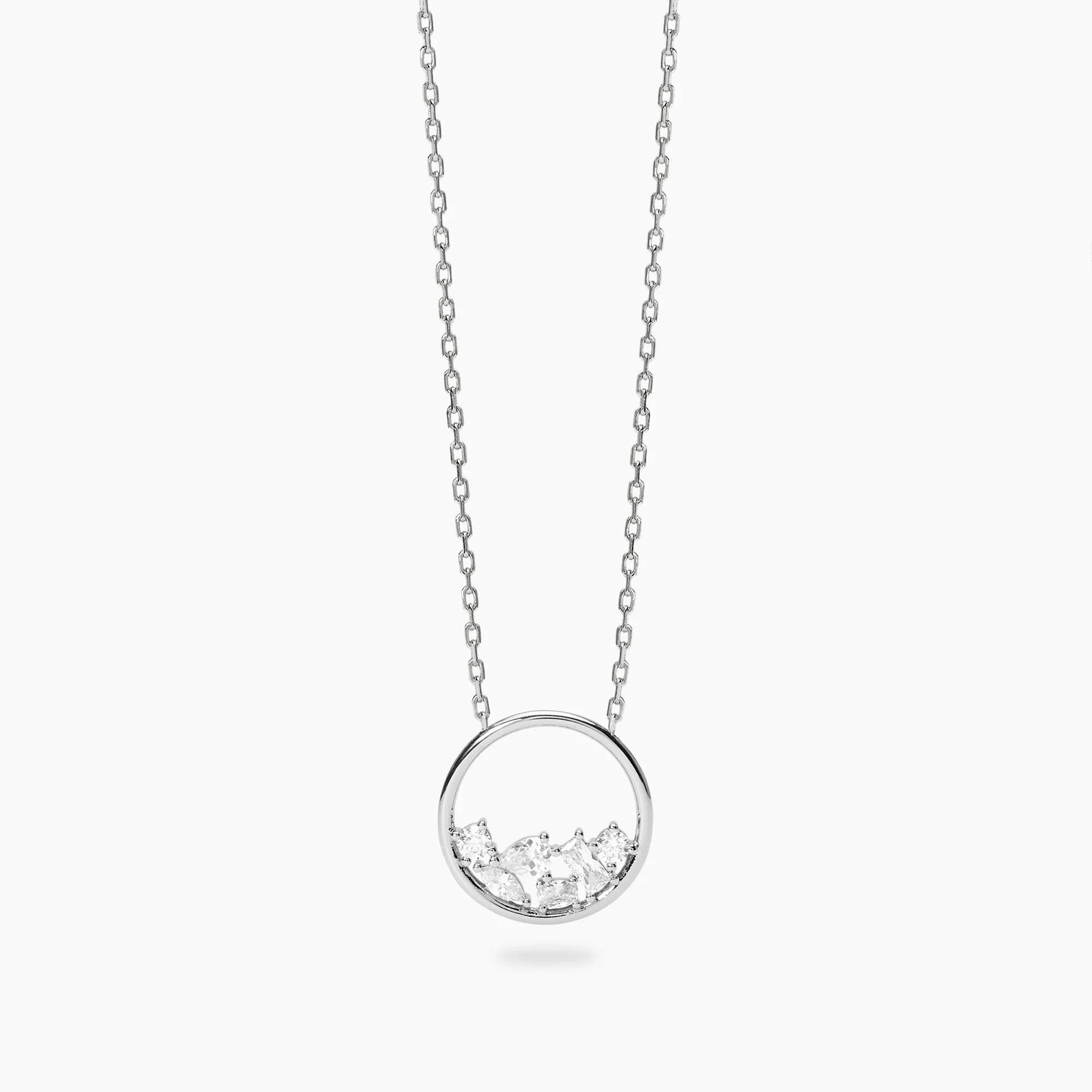 Mabina | Girocollo in bronzo e argento con pendente di zirconi REEF | 656131