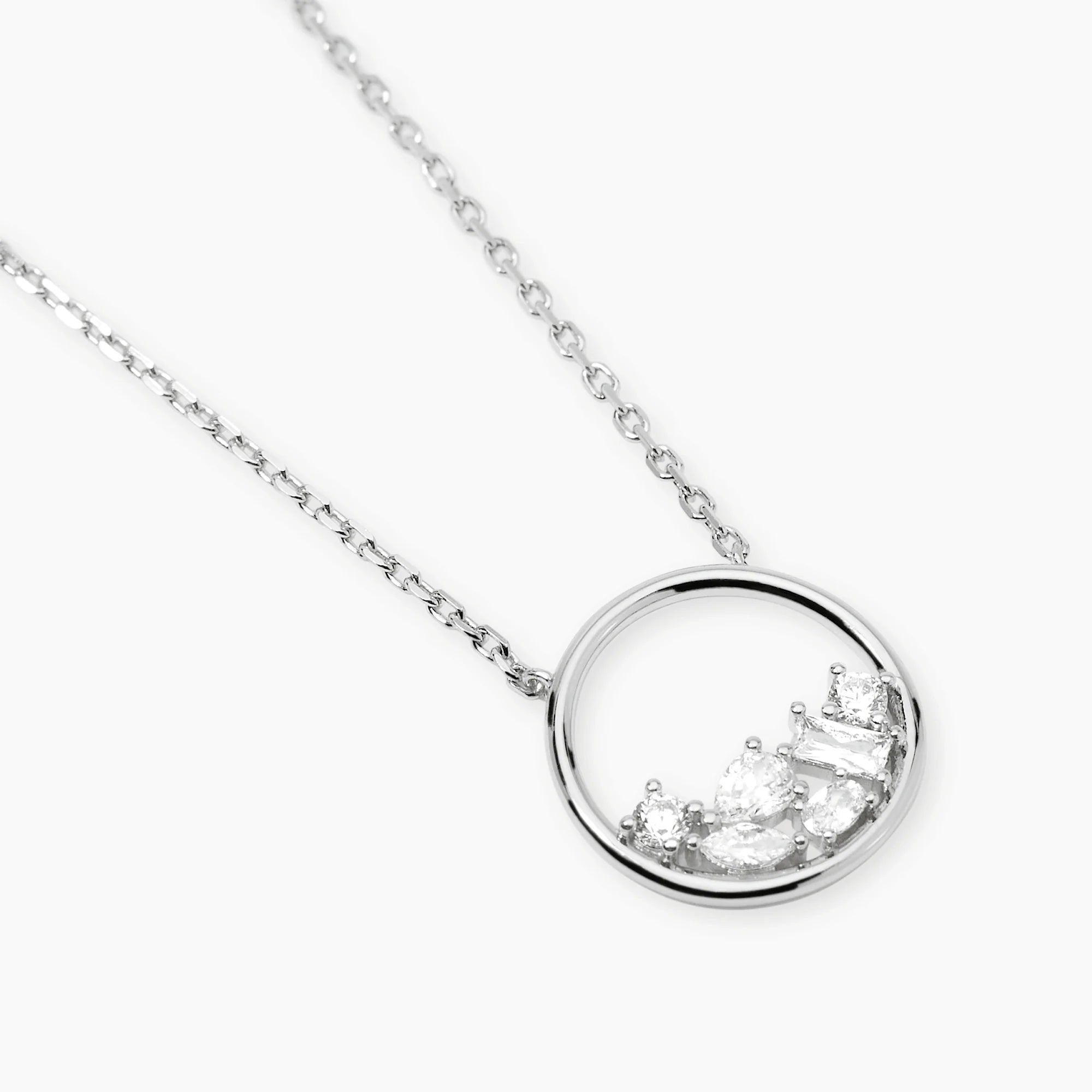 Mabina | Girocollo in bronzo e argento con pendente di zirconi REEF | 656131