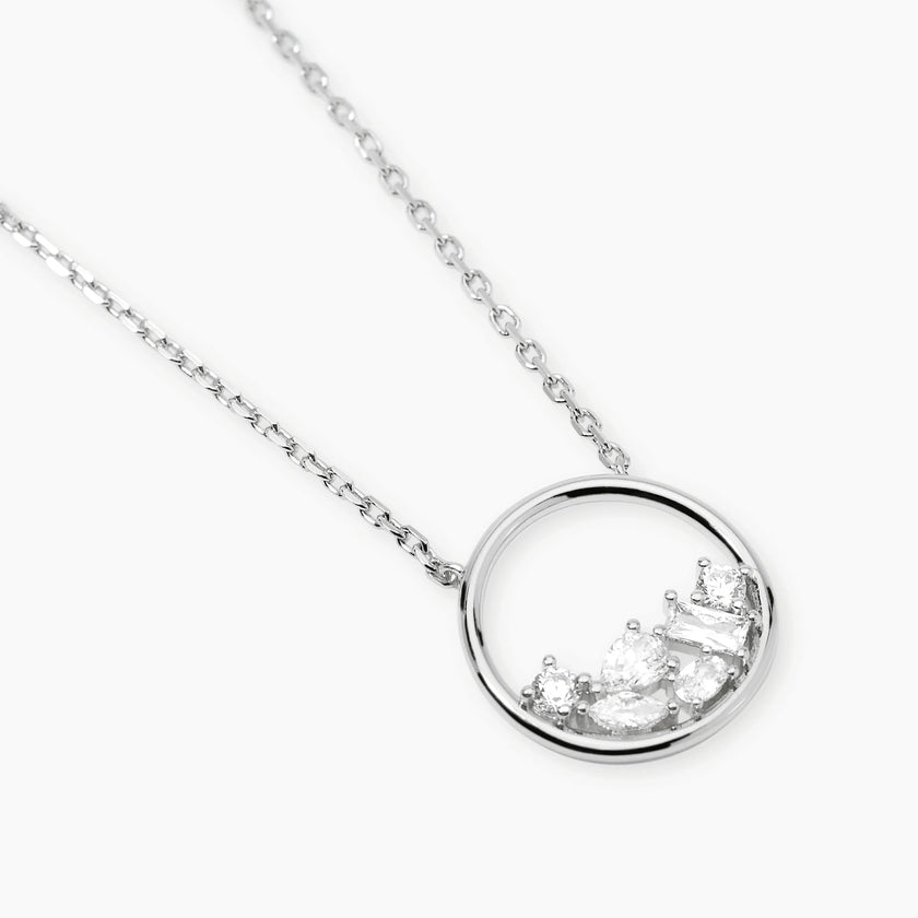 Mabina | Girocollo in bronzo e argento con pendente di zirconi REEF | 656131
