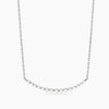 Mabina | Girocollo in bronzo e argento con punti luce in zirconi ORIZZONTE | 656154