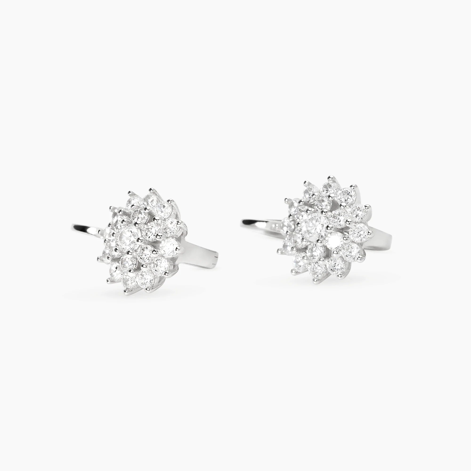 Mabina | Orecchini in bronzo e argento con punti luce in zirconi SIRIO | 666182
