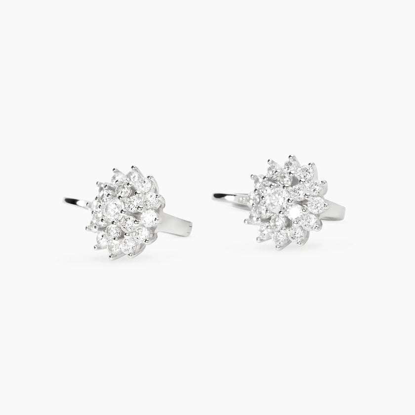 Mabina | Orecchini in bronzo e argento con punti luce in zirconi SIRIO | 666182