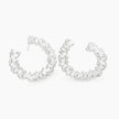 Mabina | Orecchini semicerchio in bronzo e argento con zirconi GHIRLANDA | 666200