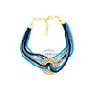 UNGARI | Bracciale Col. Azzurro Nero Petrolio | FIRENZE BR 058