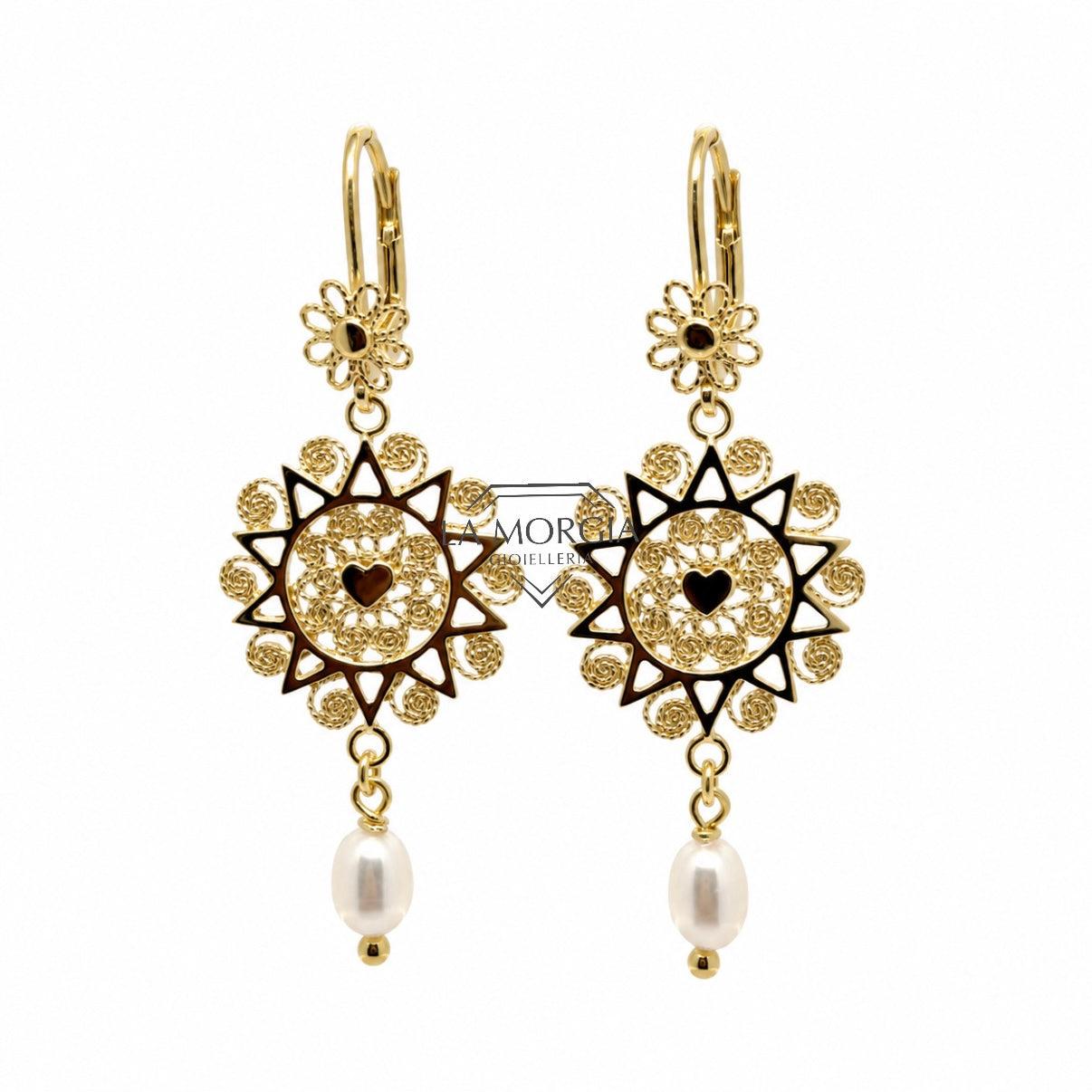 PRESENTOSA | Orecchini Argento Dorato 925‰ diam. 2 cm | OR PT01PG