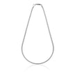UNOAERRE UOMO | Collana piatta in argento bianco | 6371-6372