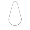 UNOAERRE UOMO | Collana piatta in argento bianco | 6371-6372