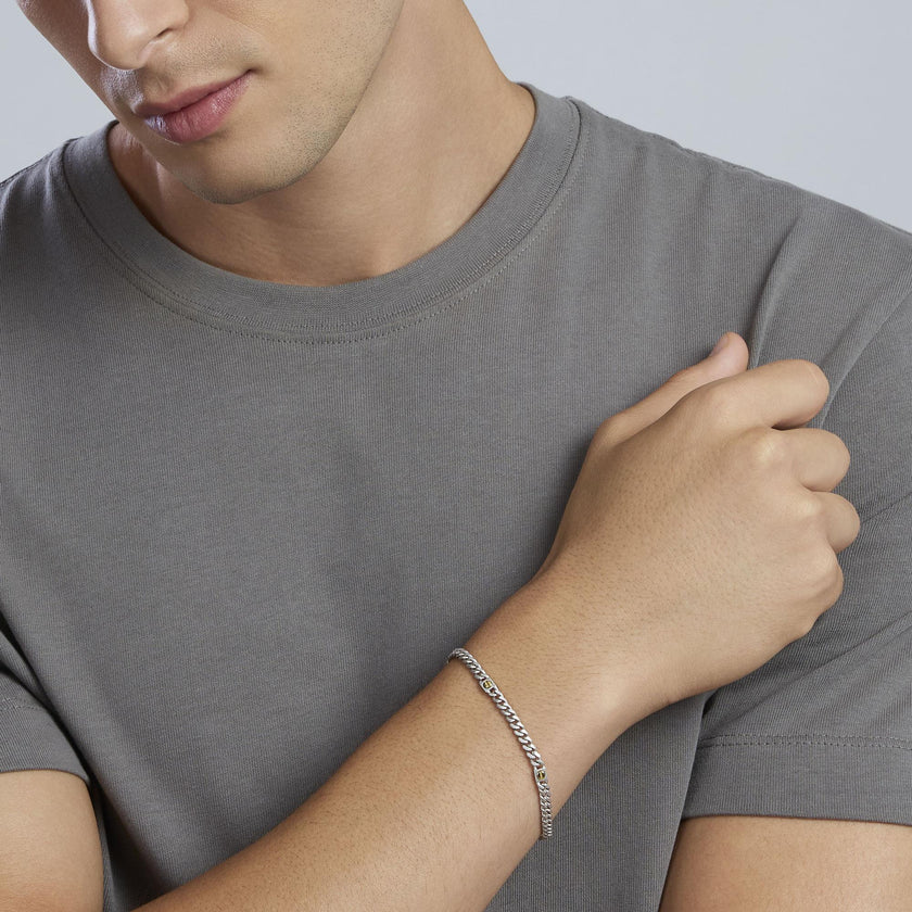 Mabina | Bracciale regolabile con catena groumette e viti Screw | 534080