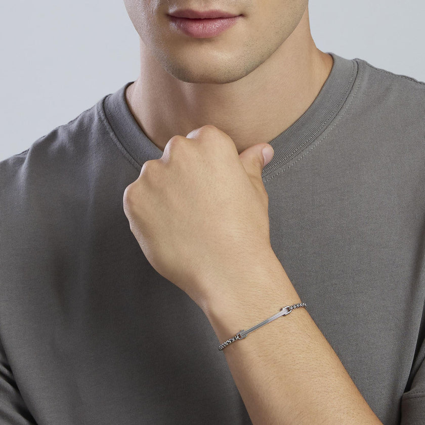 Mabina | Bracciale regolabile con catena veneta e piastra Rialto | 534081