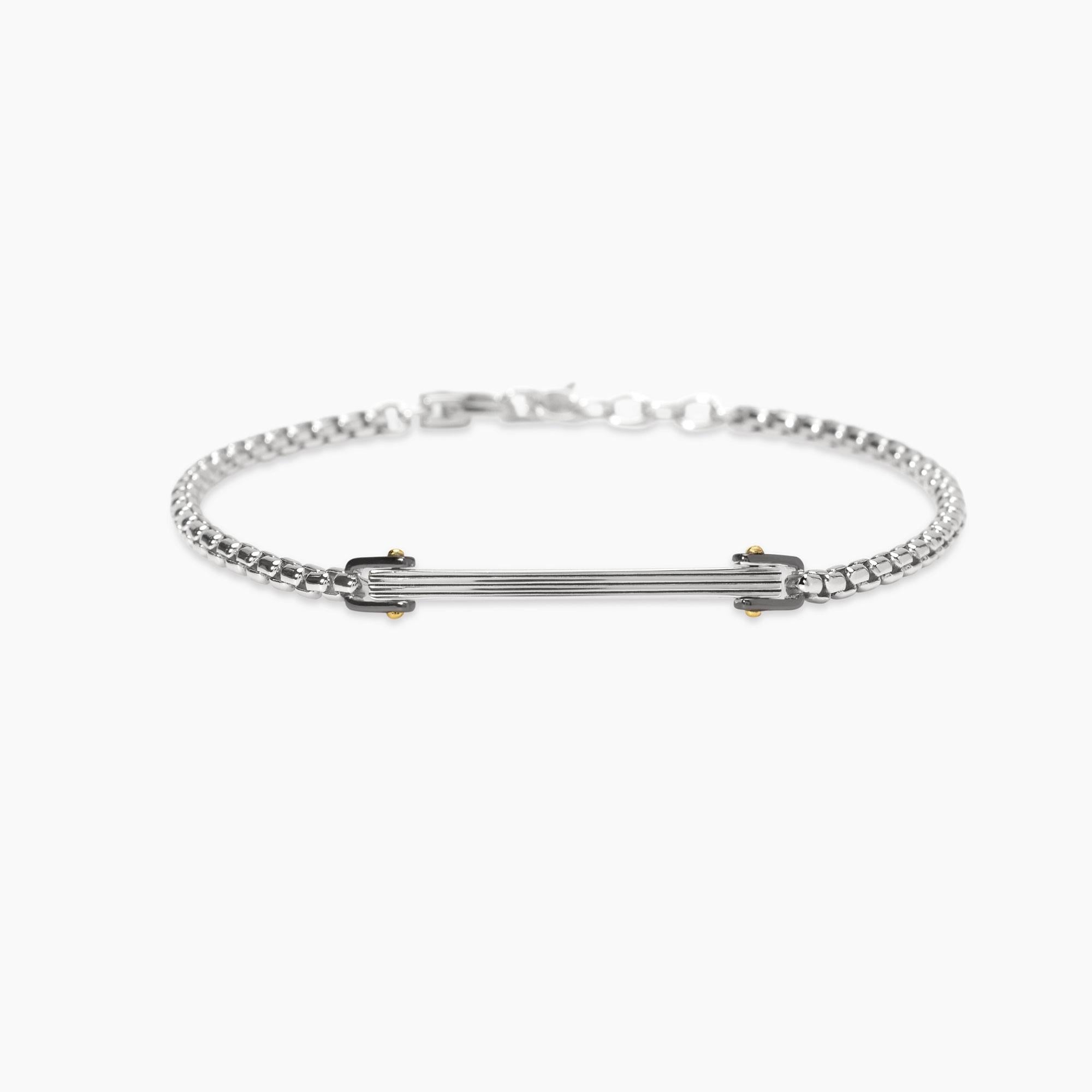 Mabina | Bracciale regolabile con catena veneta e piastra Rialto | 534081