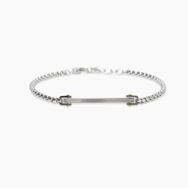 Mabina | Bracciale regolabile con catena veneta e piastra Rialto | 534081