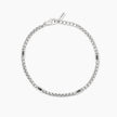 Mabina | Bracciale con catena veneta e inserti neri Race | 534084