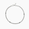 Mabina | Bracciale con catena veneta e inserti neri Race | 534084