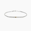 Mabina | Bracciale con catena veneta e piastra Geometrico | 534086
