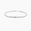 Mabina | Bracciale con catena veneta e piastra Geometrico | 534086