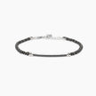 Mabina | Braciale con ematite grigia e piastra in zirconi Black Rock | 534090