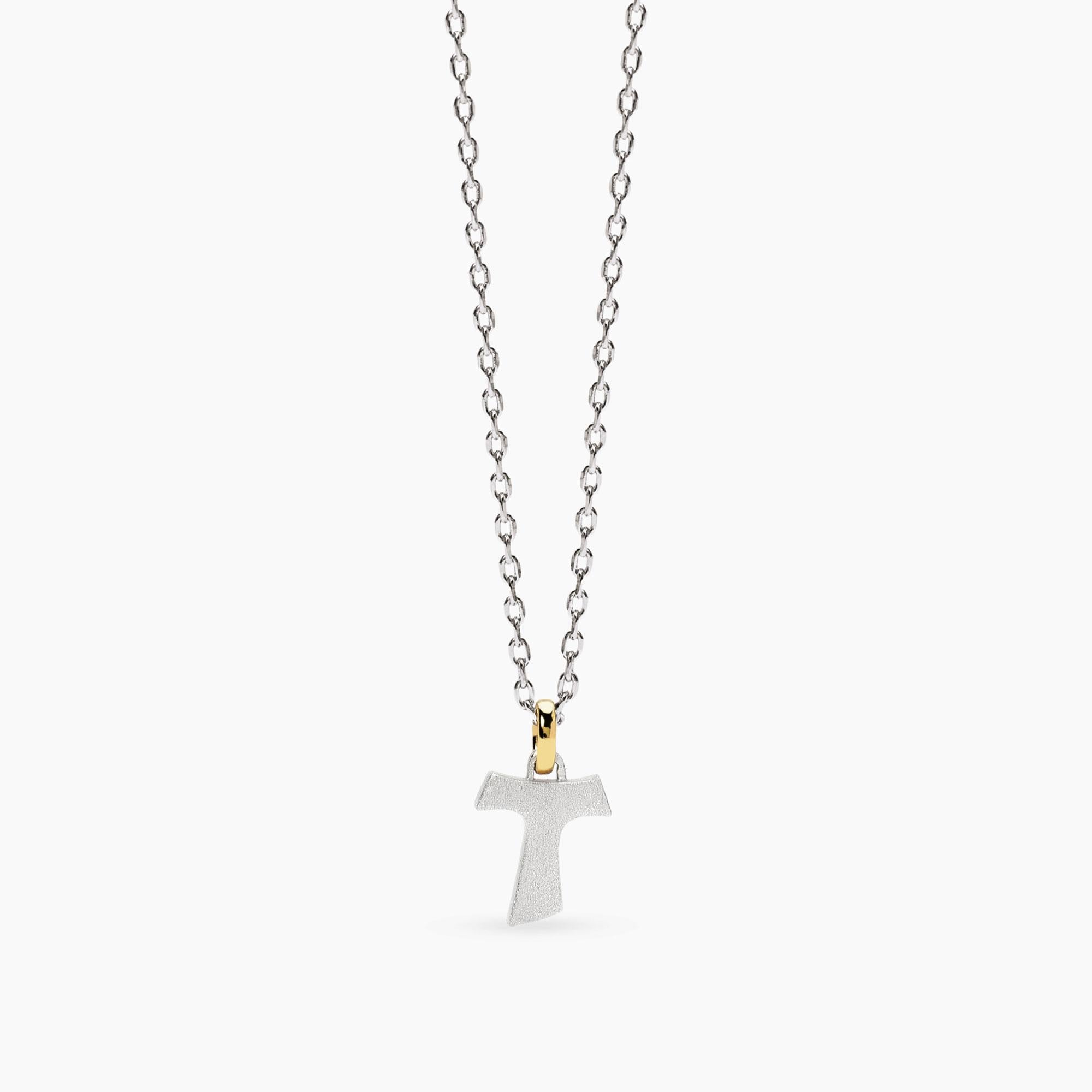 Mabina | Collana uomo con croce Tau Tao | 553820