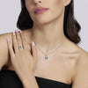 Mabina | Anello con smeraldo sintetico VITTORIA | 523491