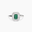 Mabina | Anello con smeraldo sintetico VITTORIA | 523491
