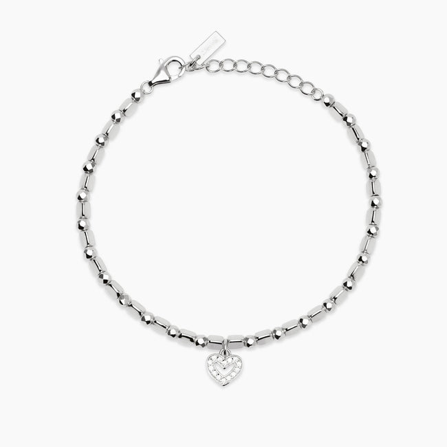 Mabina | Bracciale con sfere e ciondolo cuore LITTLE MIX | 534097