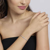 Mabina | Bracciale tennis con acquamarina sintetica LOVE AFFAIR | 534107