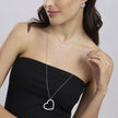 Mabina | Collana con cuore in zirconi VERA | 553831