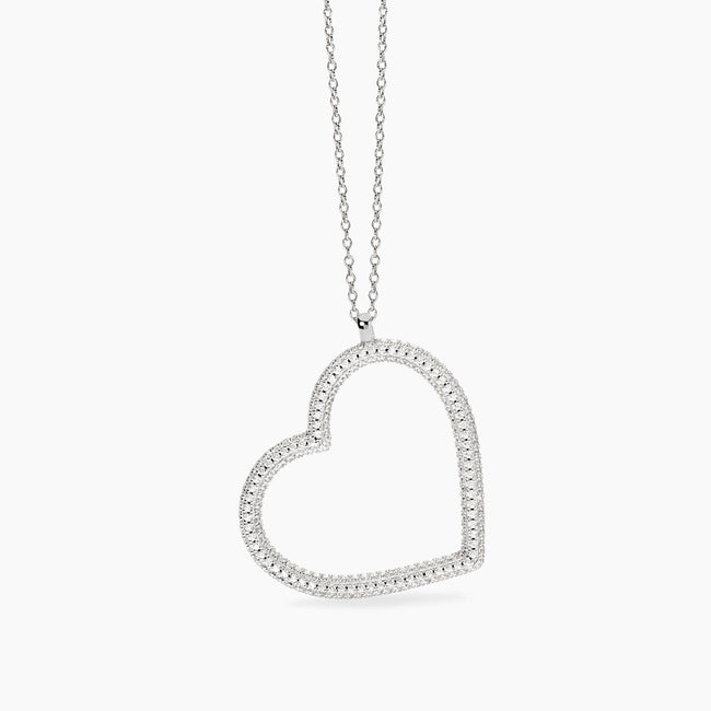 Mabina | Collana con cuore in zirconi VERA | 553831