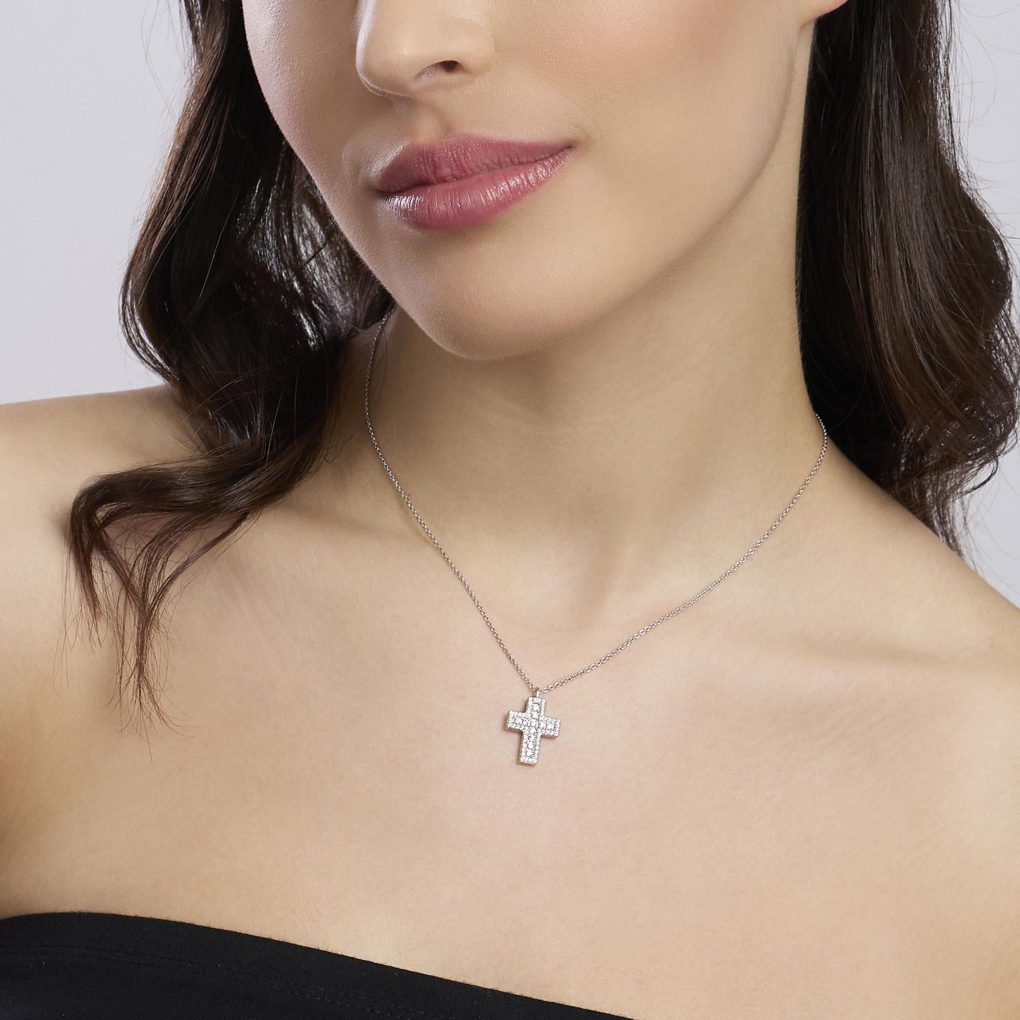 Mabina | Girocollo con croce in zirconi SAVE THE QUEEN | 553835