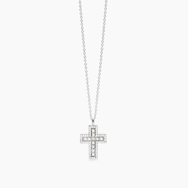 Mabina | Girocollo con croce in zirconi SAVE THE QUEEN | 553835