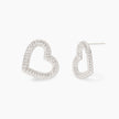 Mabina | Orecchini cuore in zirconi VERA | 563922