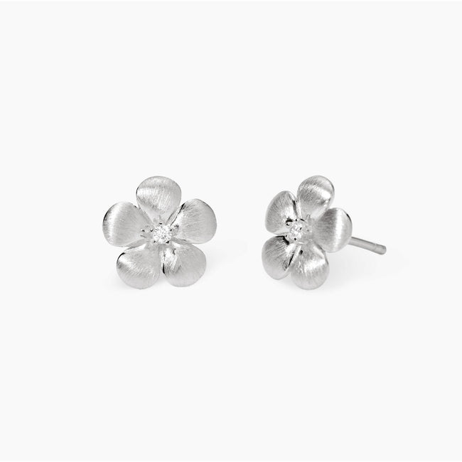 Mabina | Orecchini fiore in argento bulinato MALEDETTA PRIMAVERA | 563925
