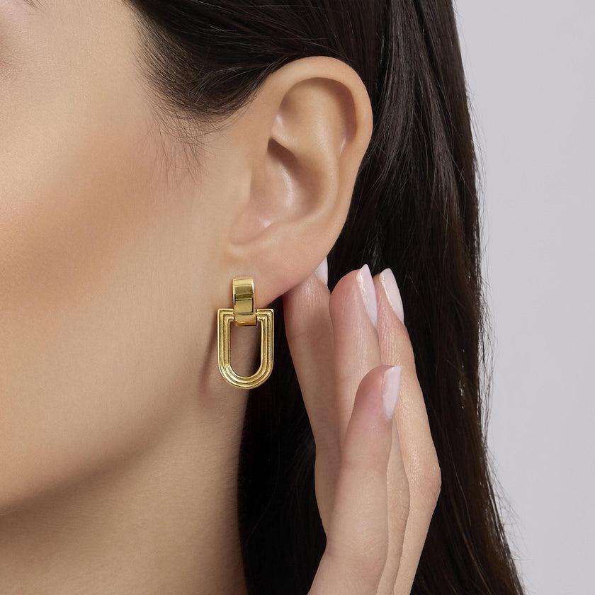 Mabina | Orecchini in argento dorato ROMA | 563944