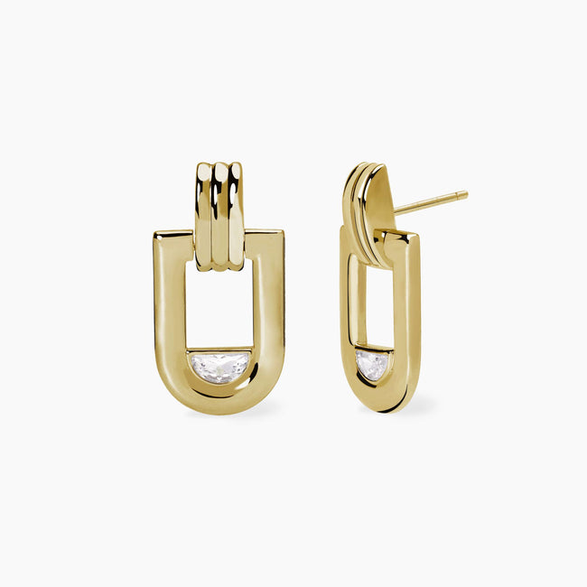 Mabina | Orecchini in argento dorato ROMA | 563946