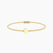 Kidult | Bracciale Infinity in acciaio dorato con cuore | 732401