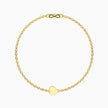Kidult | Bracciale Infinity in acciaio dorato con cuore | 732401