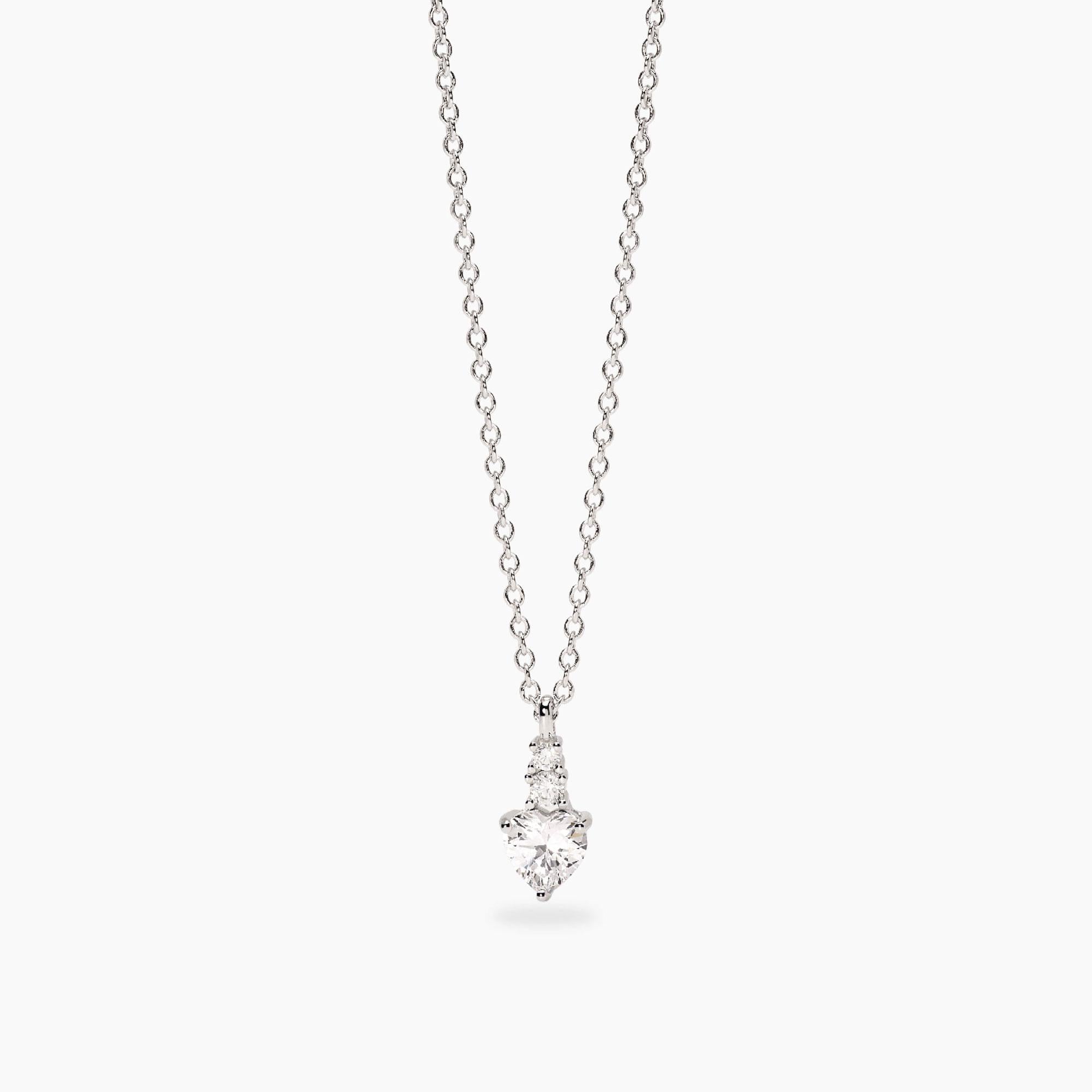 Mabina | Girocollo con pendente con zirconi taglio cuore ROUGE | 553858