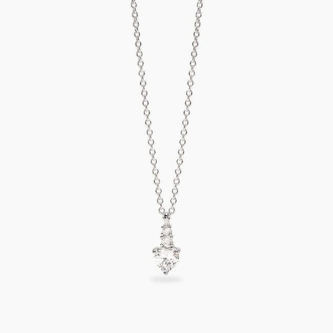 Mabina | Girocollo con pendente con zirconi taglio cuore ROUGE | 553858