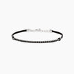 Mabina | Bracciale con cordino e tennis di zirconi neri MIDNIGHT | 534116